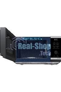 Микроволновая печь Samsung MS23DG4504ATBW нержавеющая сталь/черный, 23 л, 800 Вт, переключатели - сенсор/поворотный механизм