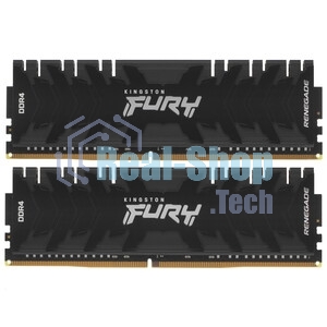 Оперативная память Kingston Fury Renegade, DDR4, 64GB (2x32 GB), 3200 MHz, CL16, DIMM, с радиатором, черный