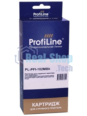 Картридж струйный ProfiLine PL-PFI-102MBK для принтеров Canon IPF510/IPF605/IPF610/IPF650/IPF655/IPF710/IPF750/IPF755/IPF760/IPF765 с чернилами Matte Black