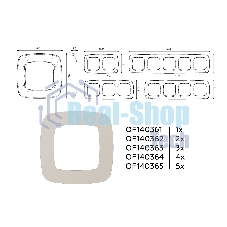Рамка OMEGA Ecta (Серо-бежевый матовый) 4-ая OF140364
