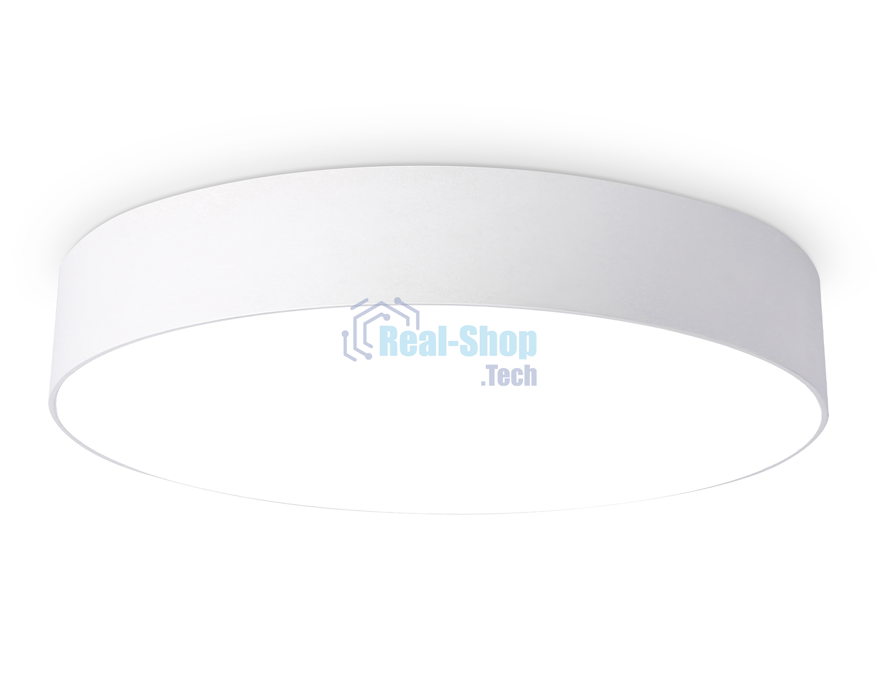 Потолочный светодиодный светильник Ambrella light FV5528 WH белый LED 45W 4200K D400*58 (Без ПДУ)