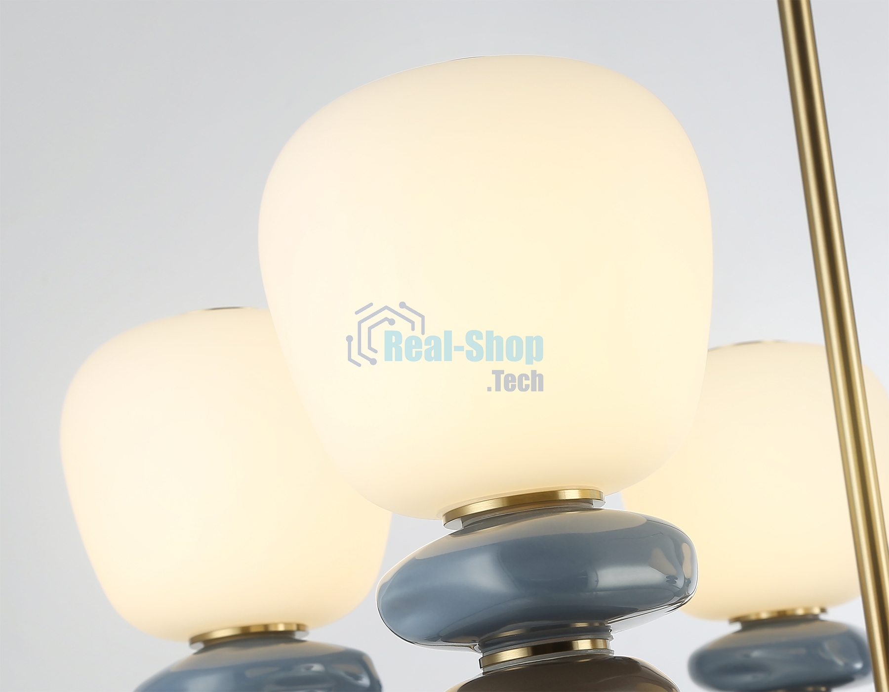 Люстра Ambrella light LH53164/5 SB/WH бронза/белый 40W 3000K D650*900