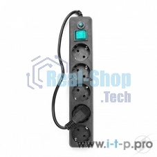 Сетевой фильтр Гарнизон ЕНLB-4 0,5 м 5 розеток черный 