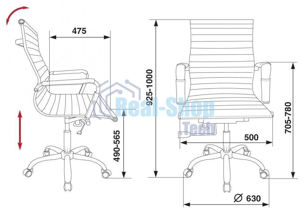 Кресло руководителя Бюрократ CH-883-LOW/IVORY слоновая кость, низкая спинка, искусственная кожа, крестовина хром