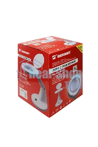 Лупа настольная 3D+12D Rexant с подсветкой 48 LED, белая