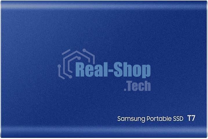 Внешний SSD Samsung T7, 1TB, USB 3.2 Gen 2 Type-C, R/W 1050/1000, синий