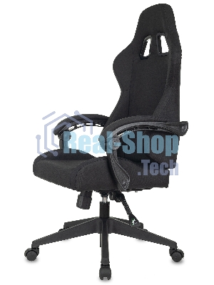 Кресло Бюрократ Zombie Predator Neo Black черный, экокожа, 120 кг, механизм качания