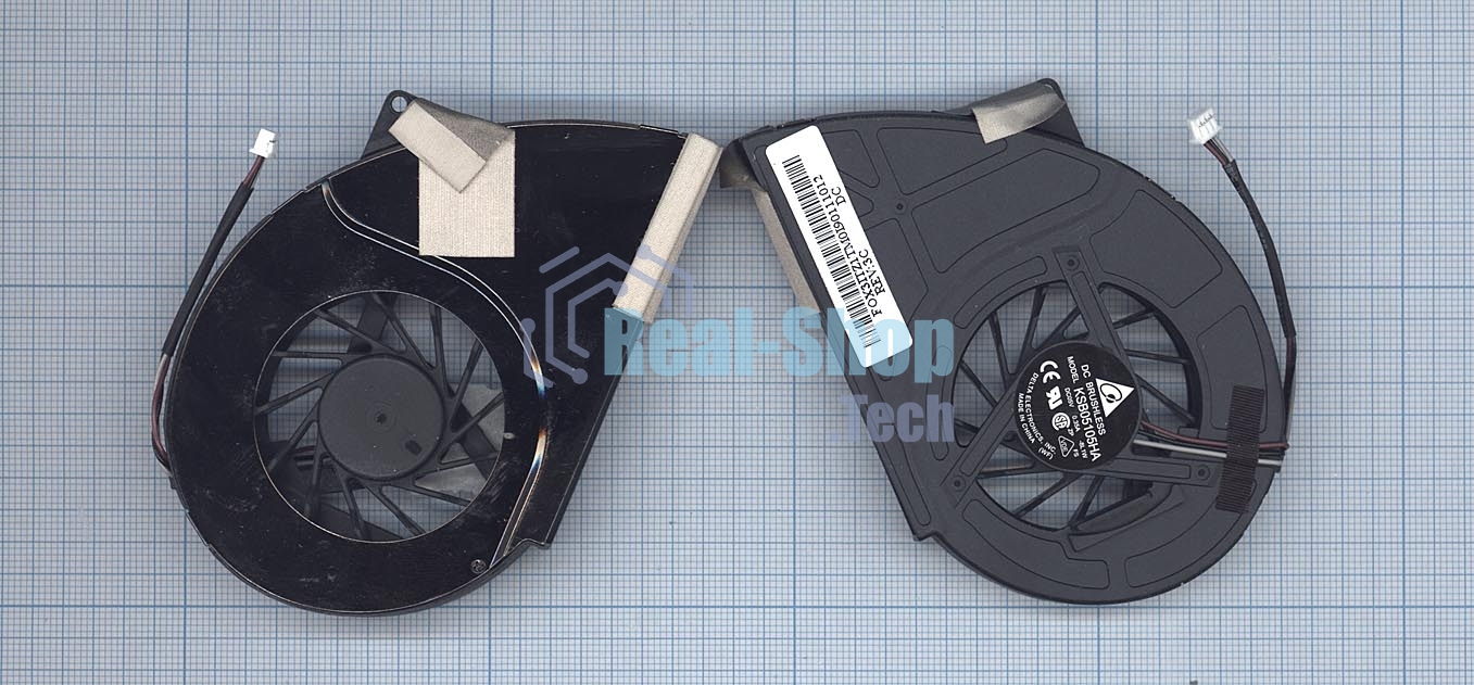 Вентилятор (кулер) для ноутбука Toshiba Qosimio X500 X505 P500 P500D P505 P505D VER-3 (с крышкой)