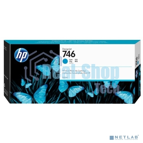 Картридж струйный HP 746 300-ml голубой Ink Cartridge