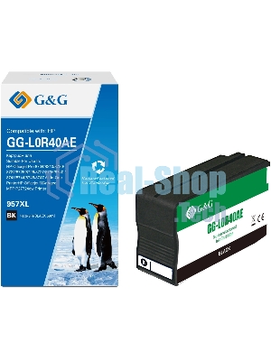 Картридж струйный G&G GG-L0R40AE 957XL черный (73мл) для HP OJ Pro 8734/8210/8720/8724/8725/8726/8727/8736/8740/8743/8744/8746/8747
