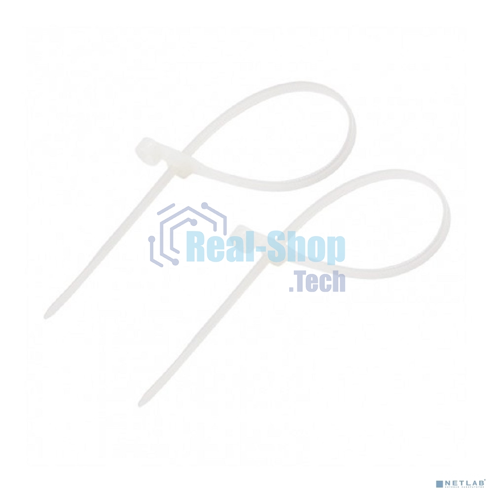 Хомут-стяжкa нейлоновая под винт Rexant 150x3,6 мм, белая, упаковка 100 шт.