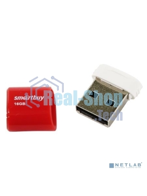 Флешка USB Smartbuy LARA Red (SB16GbLARA-R), 16Gb, USB 2.0, R/W 15/5, красный/белый