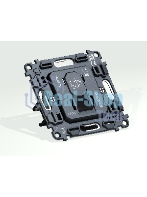 Механизм компьютерной розетки RJ-45 (8P8C) CAT6A экранированной с автоматической защитной шторкой QUANT VM185