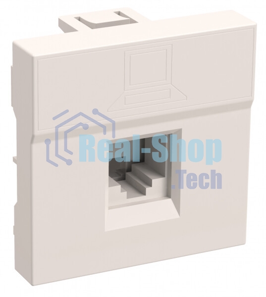 Розетка информационная РКИ-20-00-П RJ-45 UTP кат.5e (на 2 модуля) ПРАЙМЕР белая IEK