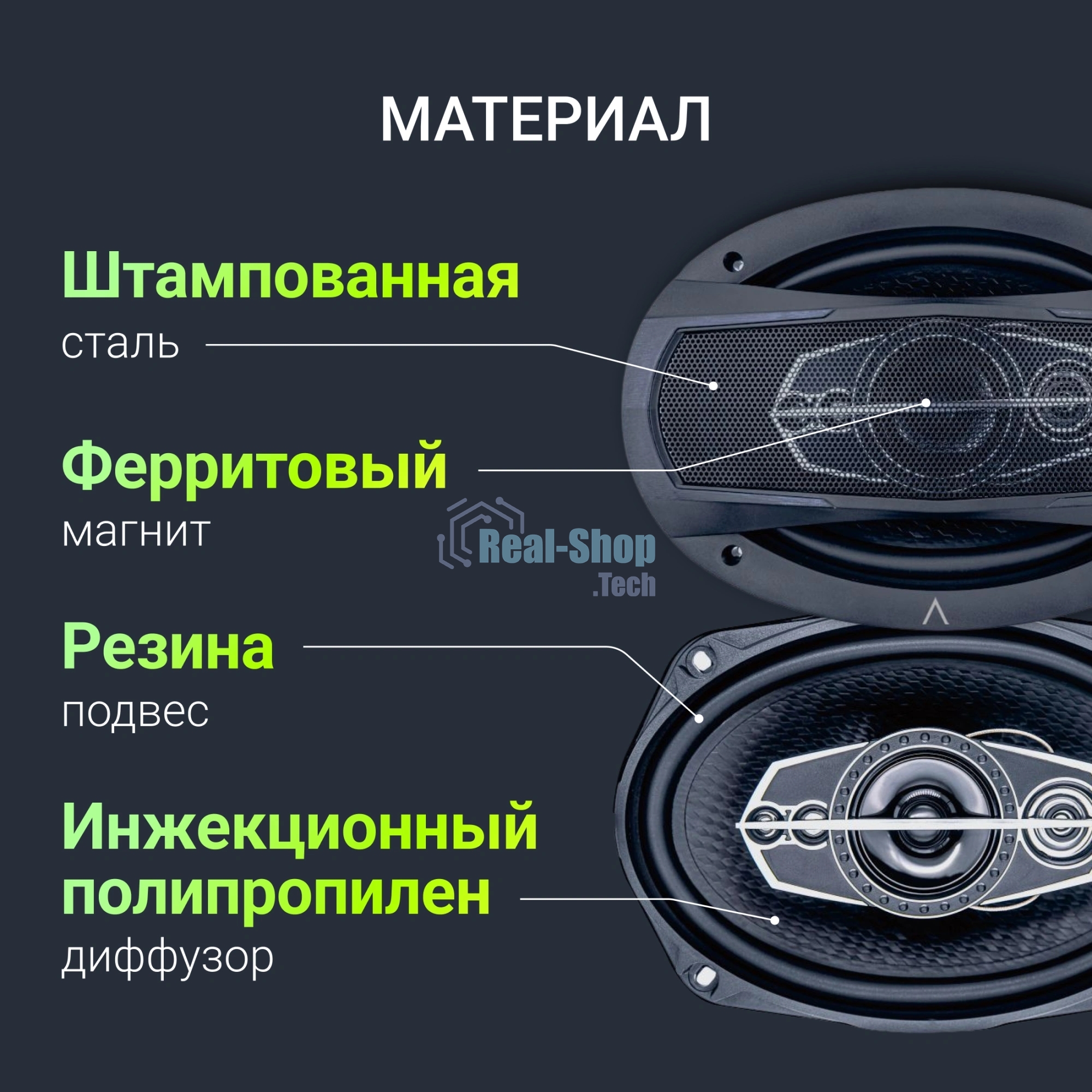 Колонки автомобильные Digma KERNEL MAX 2 120Вт 90дБ 4Ом 10см (4дюйм) (ком.:2кол.) коаксиальные двухполосные