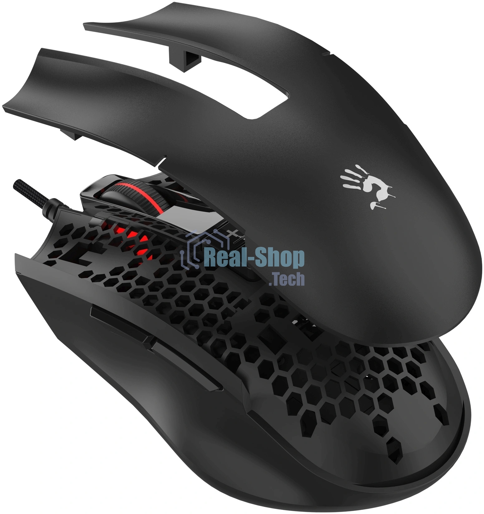 Мышь проводная A4Tech Bloody ES8 черный, 6000 dpi, USB Type-A, кнопки - 7
