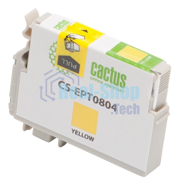 Картридж струйный Cactus CS-EPT0804 (T0804) желтый (11,4 мл) для Epson Stylus Photo P50/PX650/PX660/PX700/PX700W/PX710/PX710W/PX720/PX720WD/PX800/PX800FW/PX810/PX810FW/PX820/PX820FWD/R265/R285/R360/RX560/RX585/RX685