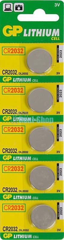 Элементы питания GP Lithium CR2032 (5шт)