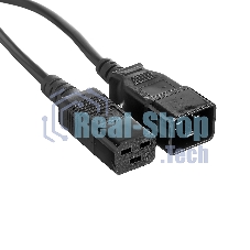 Кабель питания (UPS) ExeGate Power EC20-10P (С19->С20) VDE-250V-3*1.5-СU, 16А, черный, 10м