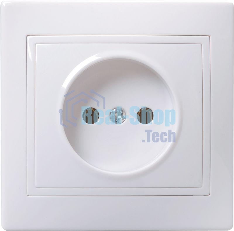 Розетка 1-м СП Кварта 10А IP20 без заземл. бел. ИЭК ERK13-K01-10-DM