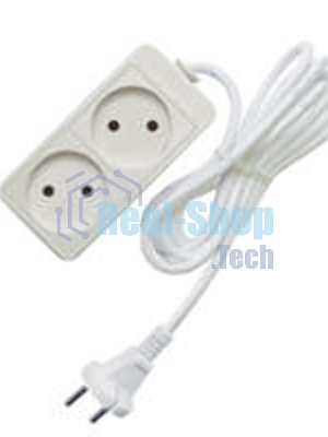 Удлинитель 2х7 м без заземл. 10А IP20 2.2 кВт Союз 481S-1207