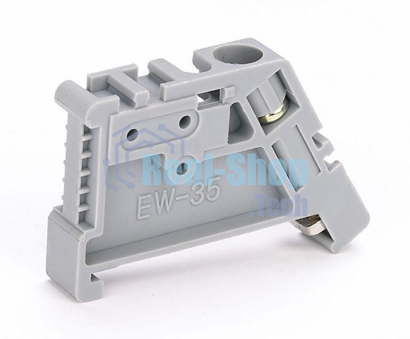 Ограничитель пластик. на DIN-рейку с 1 винтом Ф Ограничитель пластик. на DIN-рейку с 1 винтом Ф