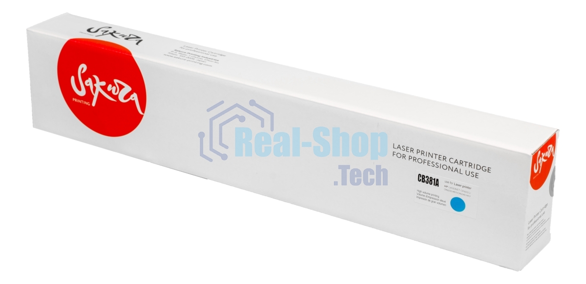 Картридж Sakura CB381A (HP 824A) для HP, голубой, 21000к.