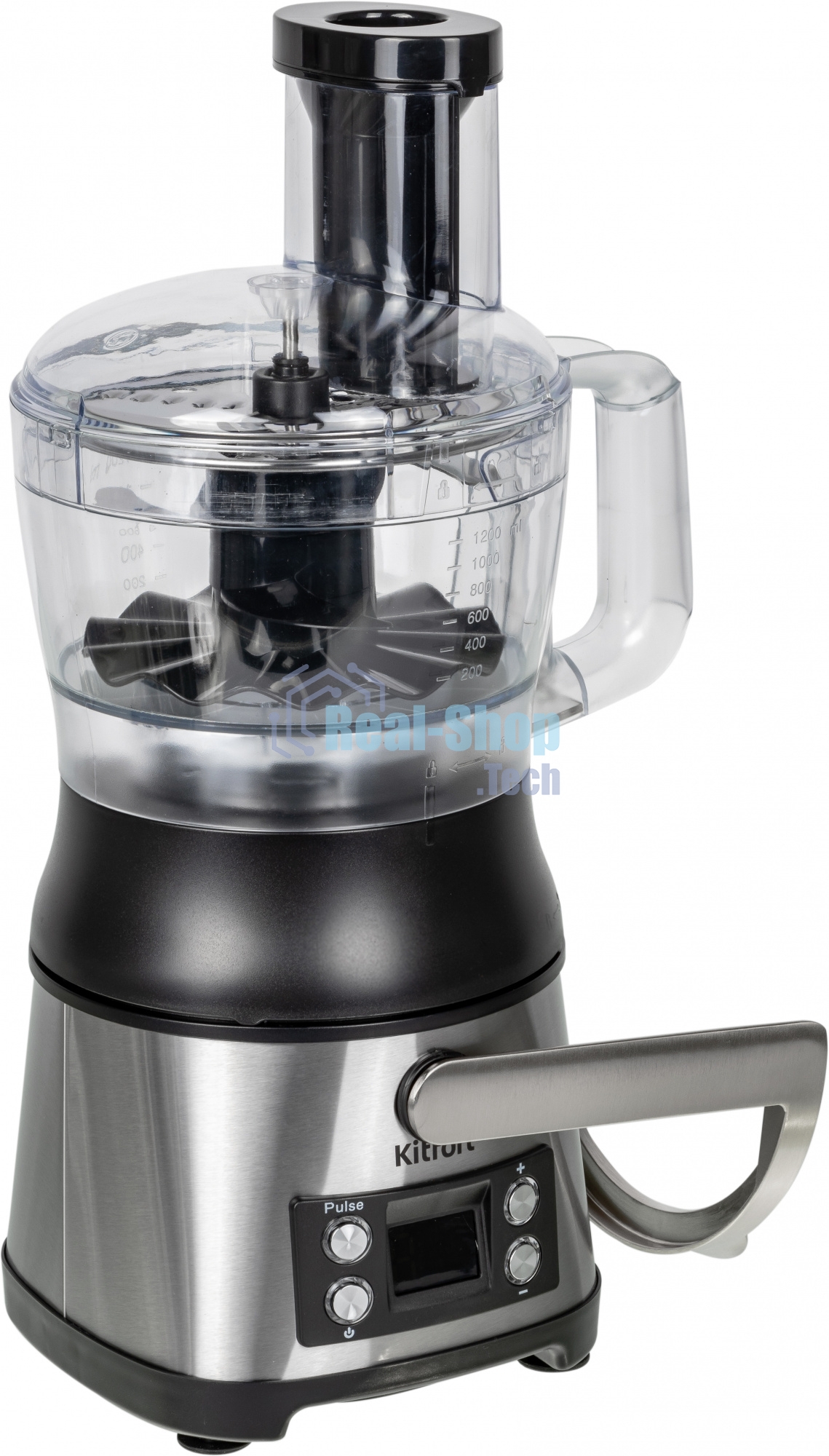 Кухонный комбайн Kitfort KT-1395 800Вт серебристый/черный