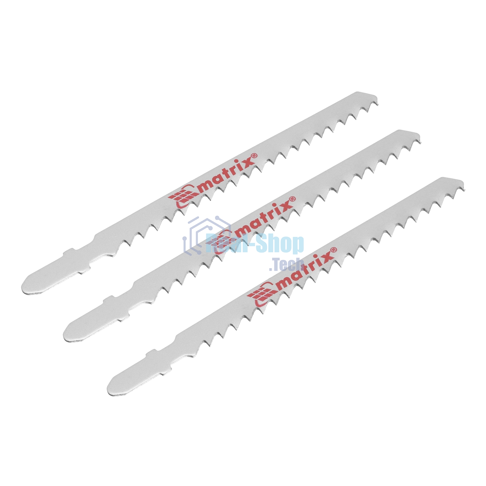 Полотна для электролобзика Matrix по дереву, 3 шт., 90 х 4мм, HCS, EU- хвостовик