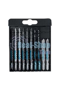 Набор полотен GROSS для электролобзика универсальный, 10шт., DIY, пластиковый кейс 78295