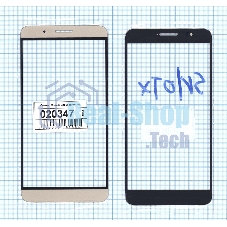 Стекло для Huawei ShotX/Honor 7i золотое