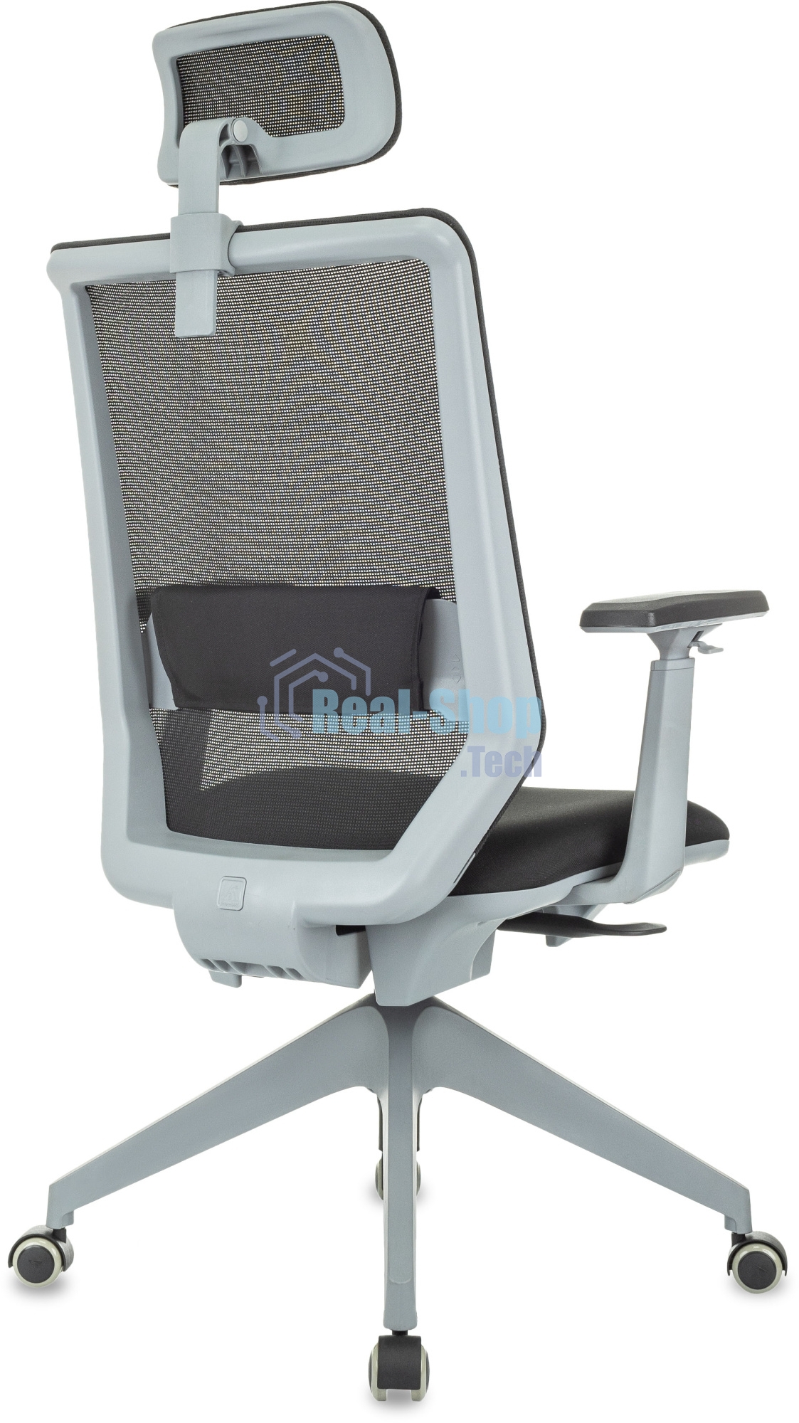 Кресло руководителя Бюрократ MC-G611NL-H черный Elastic-102 с подголов. крестов. 4-луч. пластик пластик серый