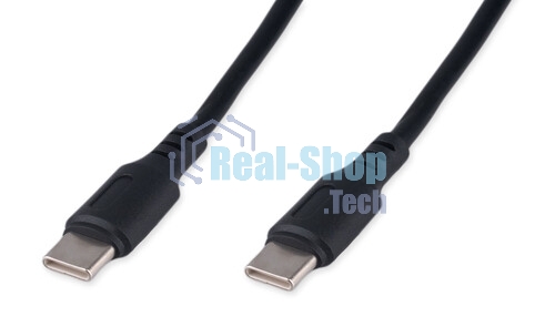 Кабель USB2.0 Cablexpert CCB-USB2-CMCMO1-2MB, TypeC/TypeC, Classic 0.1, 3A, 60W, PD/QC3.0, медь, 2м, черный, коробка
