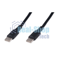 Кабель USB2.0 Cablexpert CCB-USB2-CMCMO1-2MB, TypeC/TypeC, Classic 0.1, 3A, 60W, PD/QC3.0, медь, 2м, черный, коробка