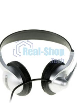 Гарнитура Ritmix RH-533 USB серебристый, проводная, USB
