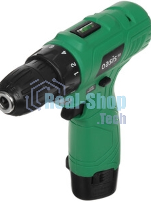 Дрель-шуруповерт Oasis AV-12 Eco, 12 В, 1,3 Ач, 24Нм, щеточный