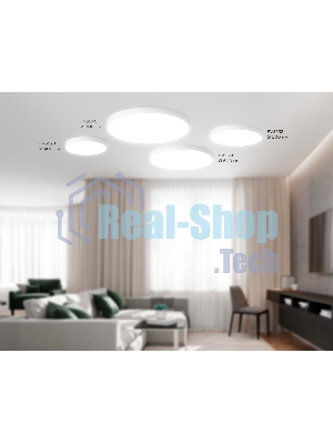 Потолочный светодиодный светильник Ambrella light FV5528 WH белый LED 45W 4200K D400*58 (Без ПДУ)