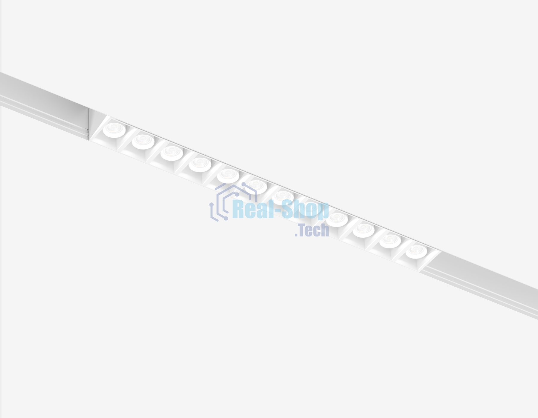 Трековый линейный светильник Ambrella light GL4490 WH белый IP20 12W 3CCT 3000-6000K SMART 48V 24° 218*22*25