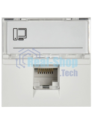 Розетка информационная РКИ-20-00-П RJ-45 UTP кат.5e (на 2 модуля) ПРАЙМЕР белая IEK