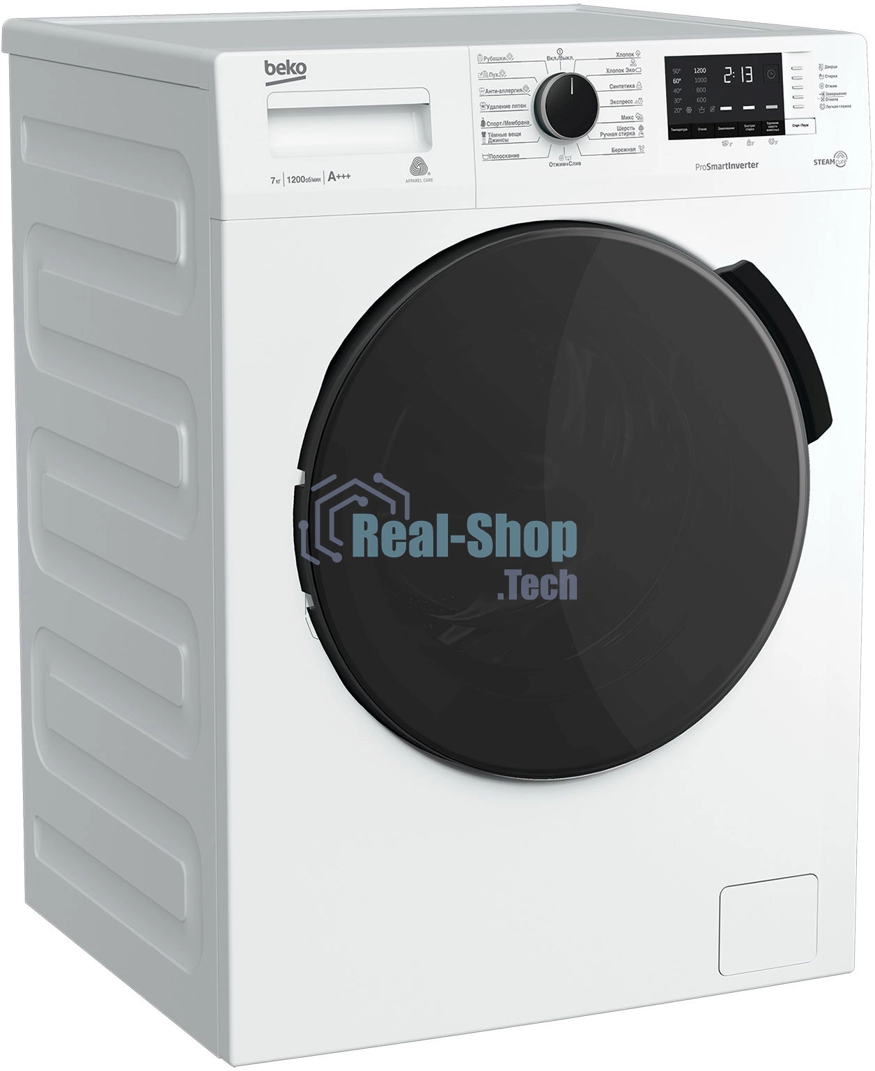 Стиральная машина Beko WSPE7612W белый, загрузка фронтальная 7 кг, 1200 об/мин., класс: А