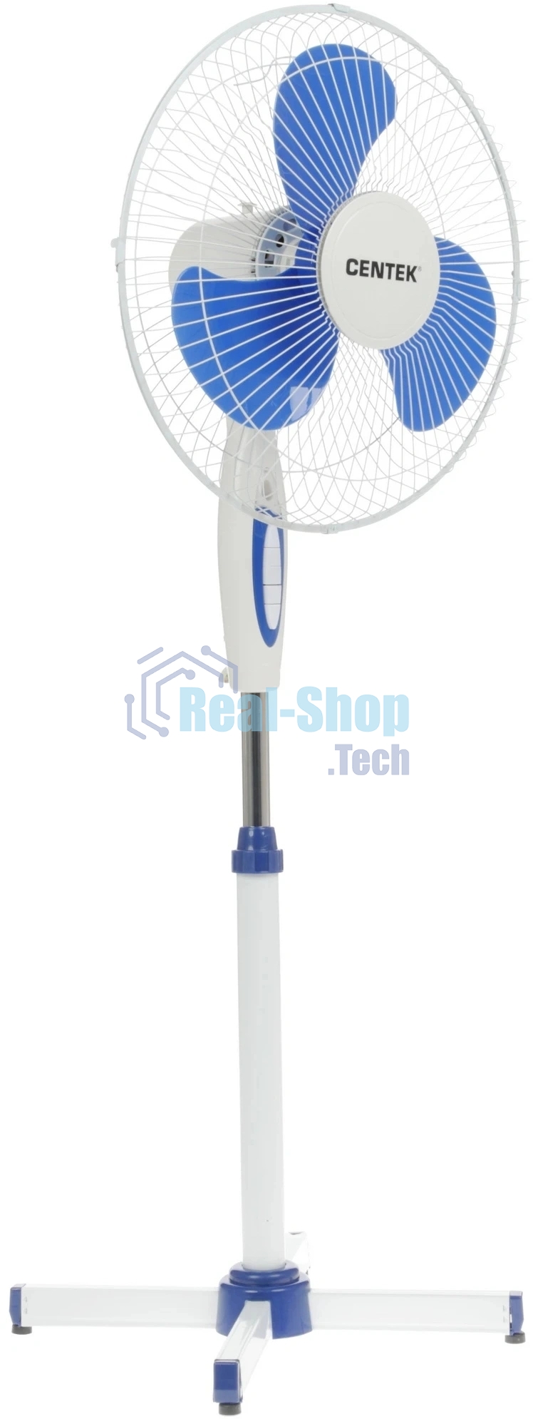 Вентилятор Centek CT-5015 Blue синий, напольный, 50 Вт, 3 скорости, 40 см