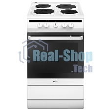 Плита электрическая Hansa FCEW53000 белый, конфорок 4 шт, духовка 68 л, 50 см x 85 см x 60 см