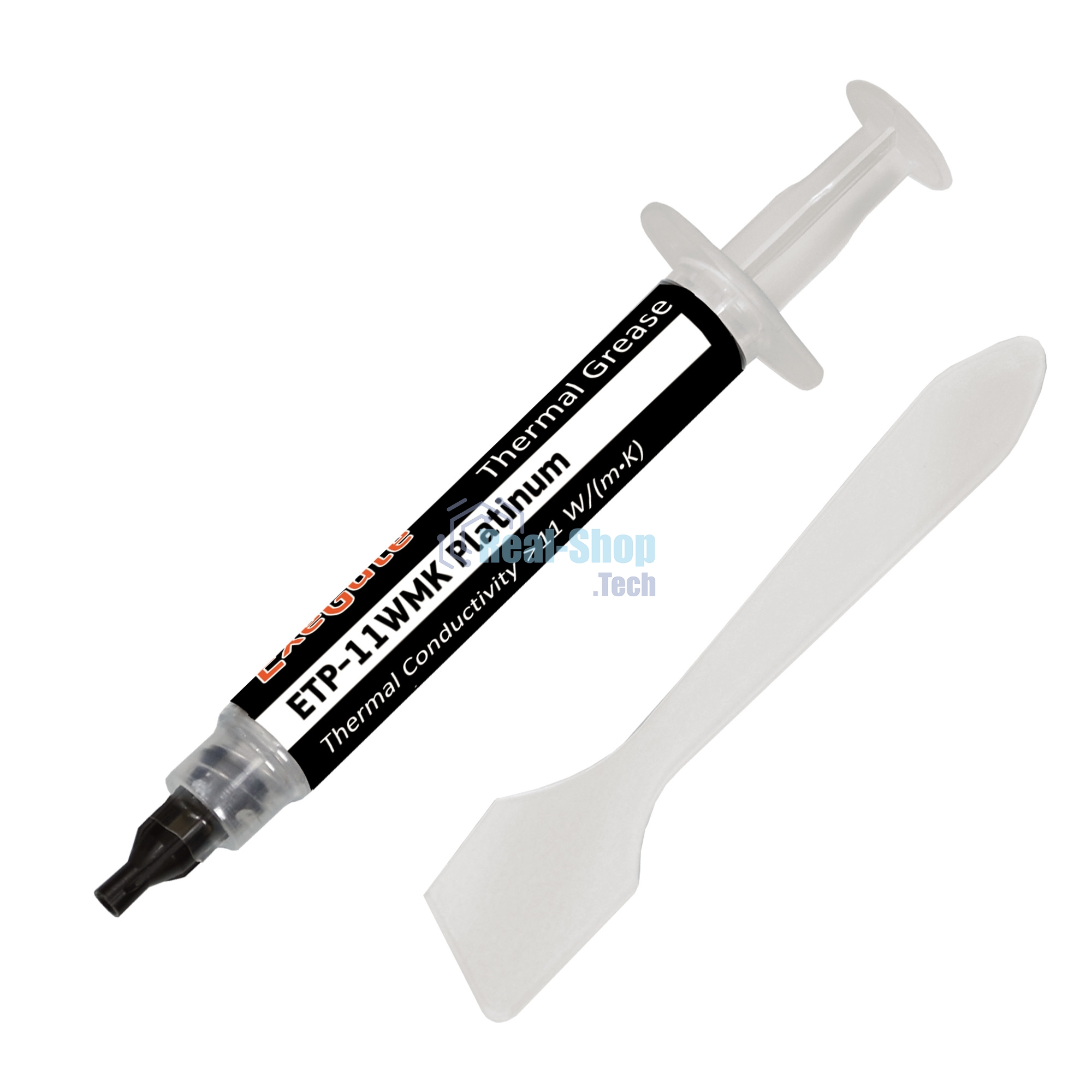 Термопаста ExeGate ETP-11WMK Platinum, шприц с лопаткой, 2г