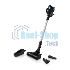 Пылесос вертикальный Bosch Unlimited BCS611P4A POWER FOR ALL 18V синий/черный, питание от аккумулятора, уборка сухая, работа от АКБ max 30 мин