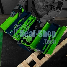 Ящик для инструмента Сибртех 430х200х200 мм, пять секций, металлический