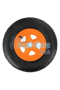 Колесо пневматическое Palisad 4.80/4.00-8, D 380 мм, подш. внут. диам. 20 мм, длина оси 90 мм