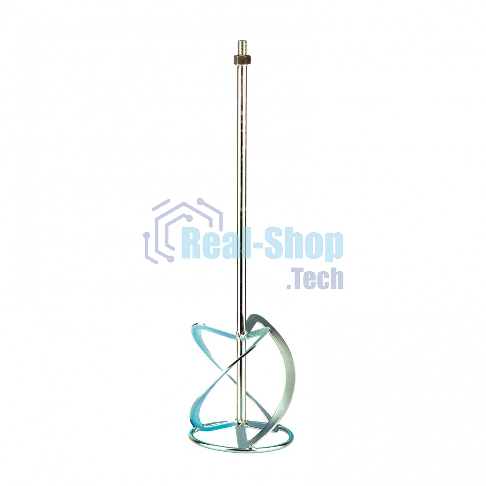 Насадка для миксера Сибртех, для тяжелых растворов,160 х 590 мм, оцинкованная,хвостовик резьба М14