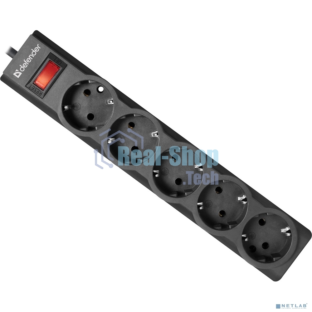Сетевой фильтр Defender 5M ES LARGO 5OUTL.