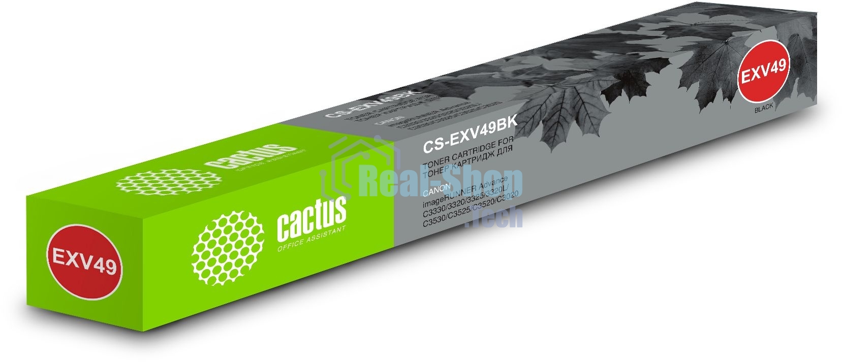 Картридж лазерный Cactus CS-EXV49BK черный (36000 стр.) для Canon IR C3320/C3320i/C3325i/C3330i/C3500/C3520i MFP/C3525i MFP/C3530i MFP
