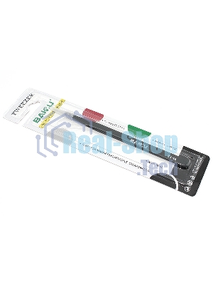 Пинцет BAKU белый Card Series SS-SA